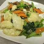 Best Flounder Kew with Chinese Broccoli 班球唐芥兰 in Rochester, NY